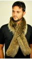 Raccoon fur scarf - Fur on both sides